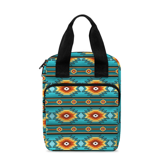Ethnic Southwestern Navajo Pattern Print Bible Tote Bag