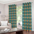 Ethnic Southwestern Navajo Pattern Print Dimout Grommet Curtains