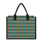 Ethnic Southwestern Navajo Pattern Print Canvas Tote Bag