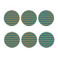 Ethnic Southwestern Navajo Pattern Print Coaster Set