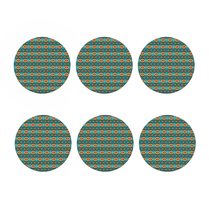Ethnic Southwestern Navajo Pattern Print Coaster Set