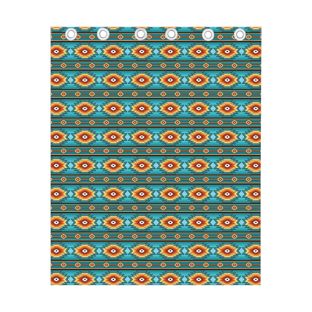 Ethnic Southwestern Navajo Pattern Print Curtain
