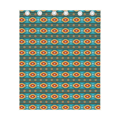 Ethnic Southwestern Navajo Pattern Print Curtain