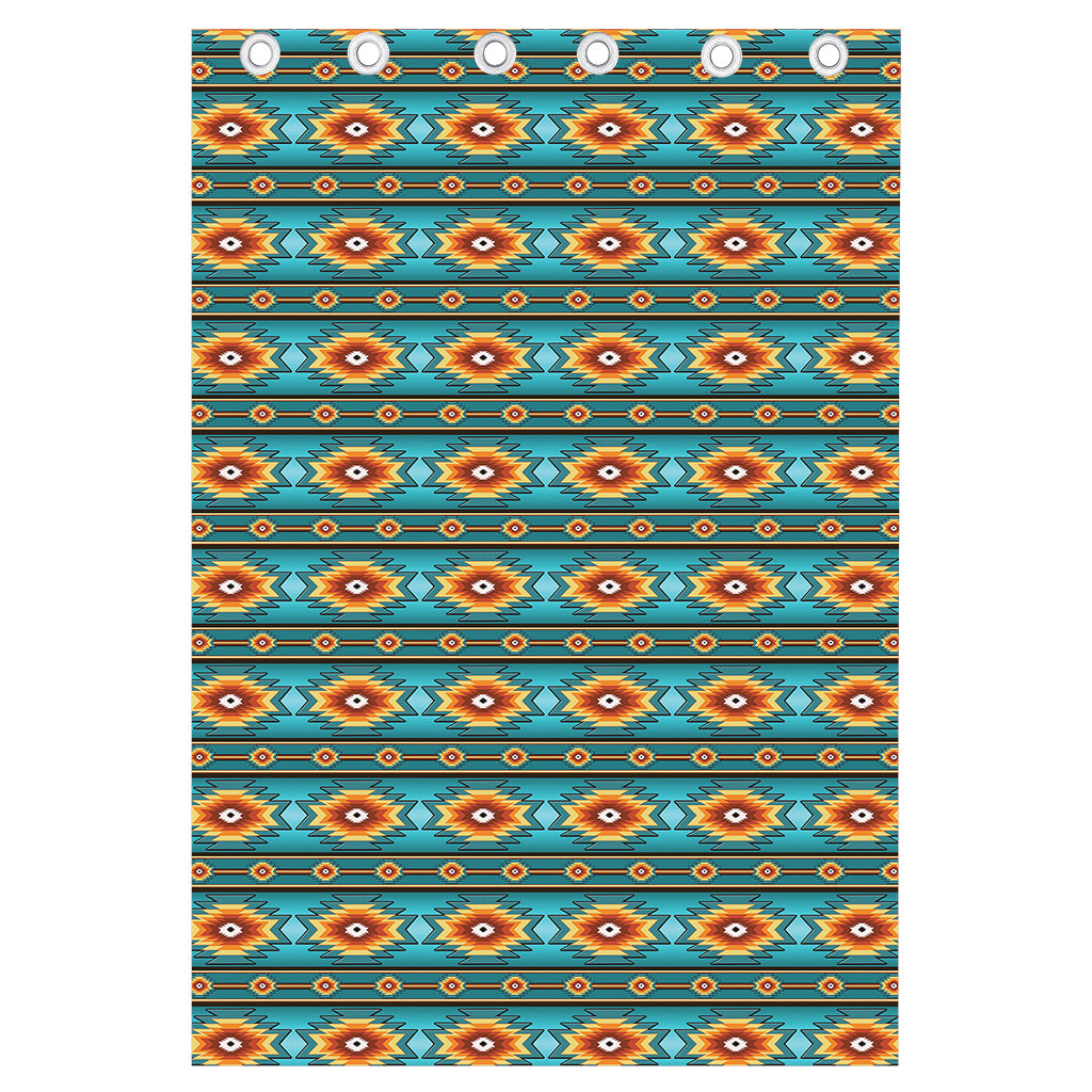 Ethnic Southwestern Navajo Pattern Print Curtain