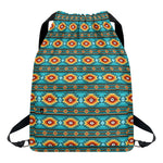 Ethnic Southwestern Navajo Pattern Print Drawstring Backpack