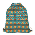 Ethnic Southwestern Navajo Pattern Print Drawstring Bag