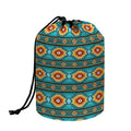 Ethnic Southwestern Navajo Pattern Print Drawstring Makeup Bag