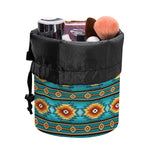 Ethnic Southwestern Navajo Pattern Print Drawstring Makeup Bag