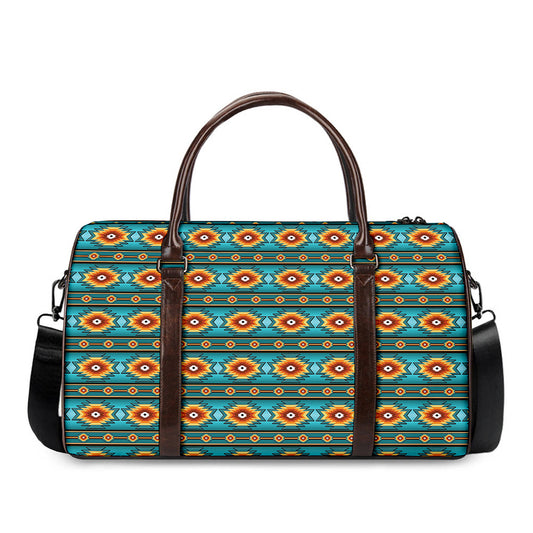 Ethnic Southwestern Navajo Pattern Print Duffle Bag