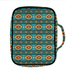 Ethnic Southwestern Navajo Pattern Print Front Pocket Bible Bag
