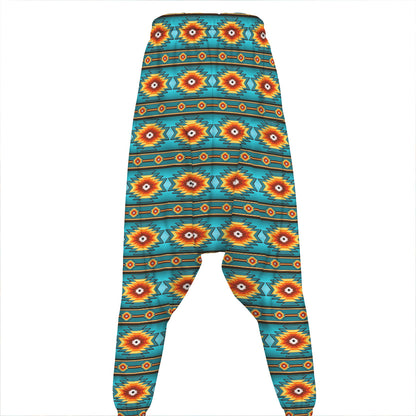 Ethnic Southwestern Navajo Pattern Print Hammer Pants