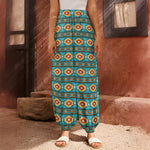 Ethnic Southwestern Navajo Pattern Print Harem Pants