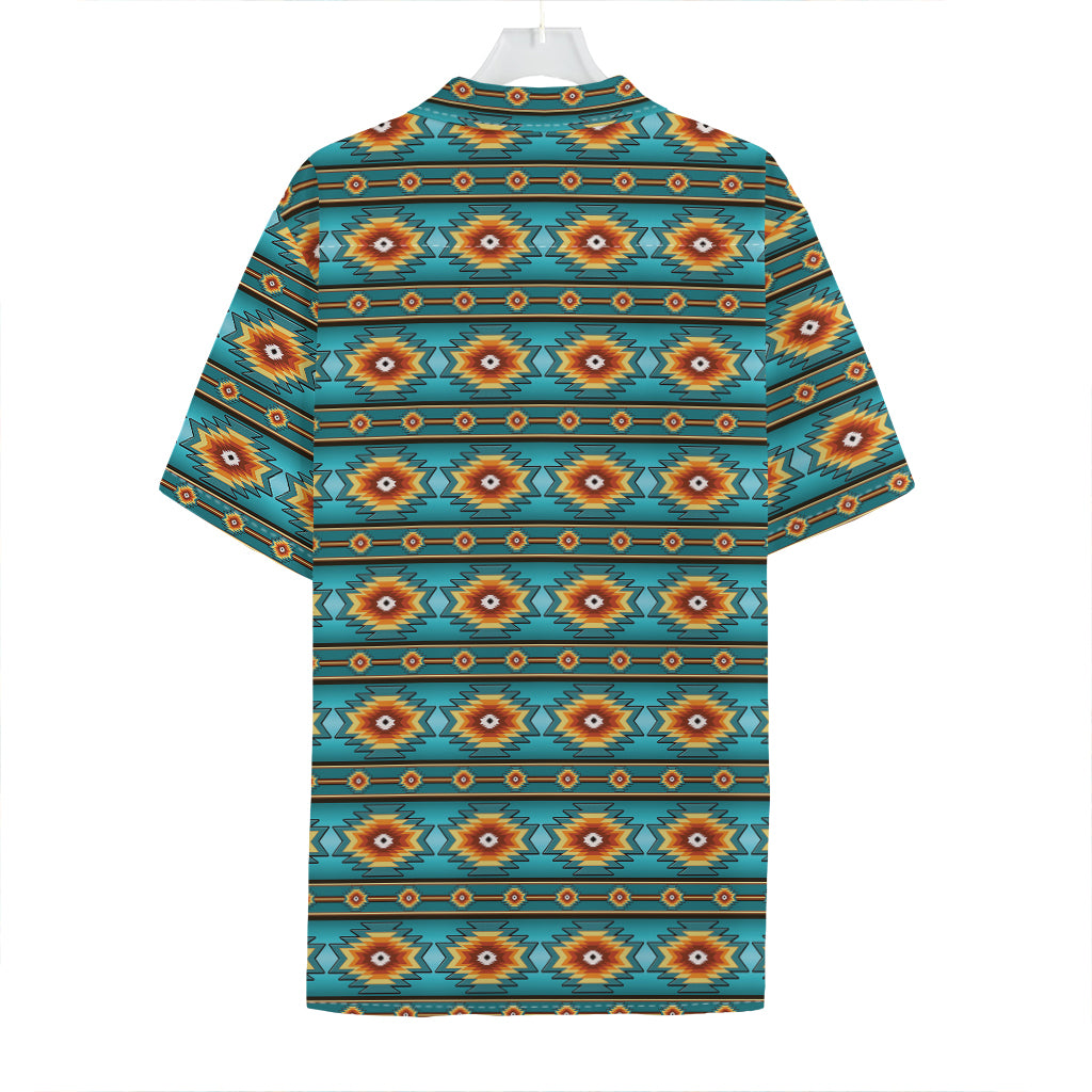 Ethnic Southwestern Navajo Pattern Print Hawaiian Shirt