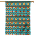Ethnic Southwestern Navajo Pattern Print House Flag