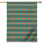 Ethnic Southwestern Navajo Pattern Print House Flag
