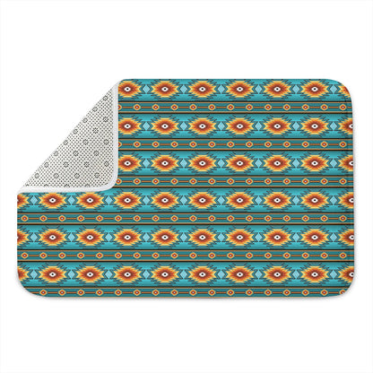 Ethnic Southwestern Navajo Pattern Print Indoor Door Mat