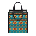 Ethnic Southwestern Navajo Pattern Print Insulated Lunch Tote