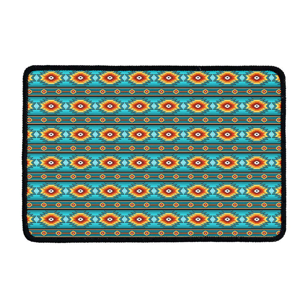 Ethnic Southwestern Navajo Pattern Print Kitchen Mat