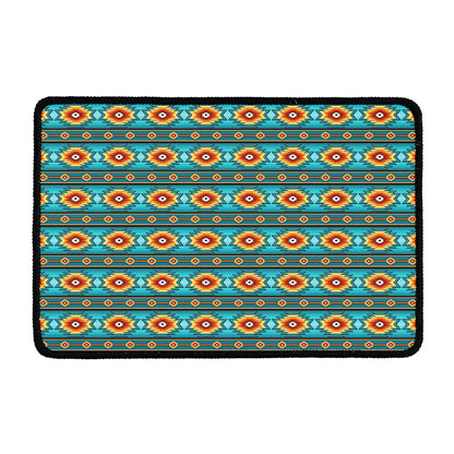 Ethnic Southwestern Navajo Pattern Print Kitchen Mat