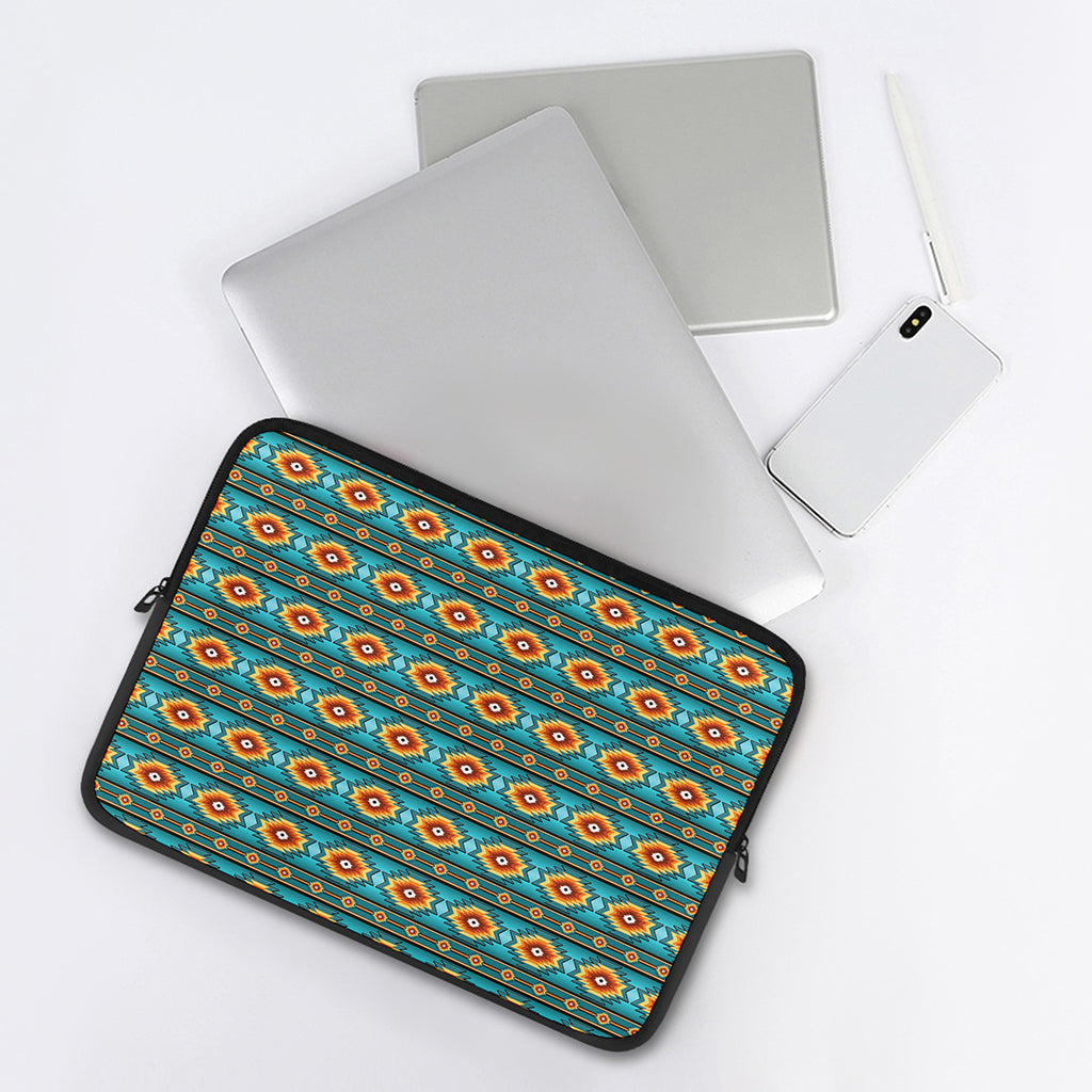 Ethnic Southwestern Navajo Pattern Print Laptop Sleeve