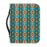 Ethnic Southwestern Navajo Pattern Print Leather Bible Cover