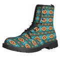Ethnic Southwestern Navajo Pattern Print Lace-Up Boots