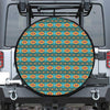 Ethnic Southwestern Navajo Pattern Print Leather Spare Tire Cover