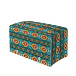 Ethnic Southwestern Navajo Pattern Print Leather Tissue Box Cover