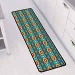 Ethnic Southwestern Navajo Pattern Print Long Kitchen Mat
