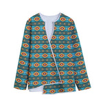Ethnic Southwestern Navajo Pattern Print Long Sleeve Short Coat