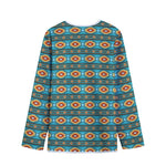 Ethnic Southwestern Navajo Pattern Print Long Sleeve Short Coat