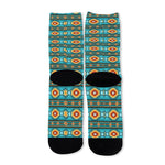 Ethnic Southwestern Navajo Pattern Print Long Socks