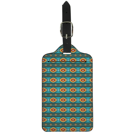 Ethnic Southwestern Navajo Pattern Print Luggage Tag