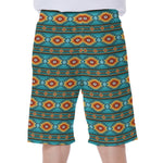 Ethnic Southwestern Navajo Pattern Print Men's Beach Shorts