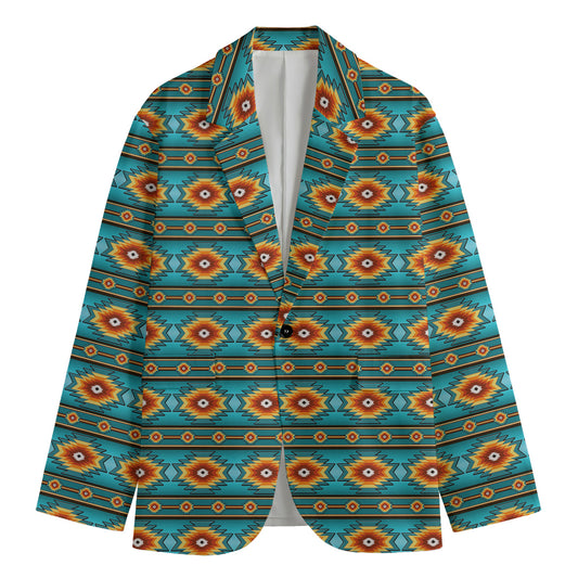 Ethnic Southwestern Navajo Pattern Print Men's Blazer