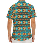 Ethnic Southwestern Navajo Pattern Print Men's Deep V-Neck Shirt