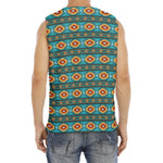 Ethnic Southwestern Navajo Pattern Print Men's Fitness Tank Top