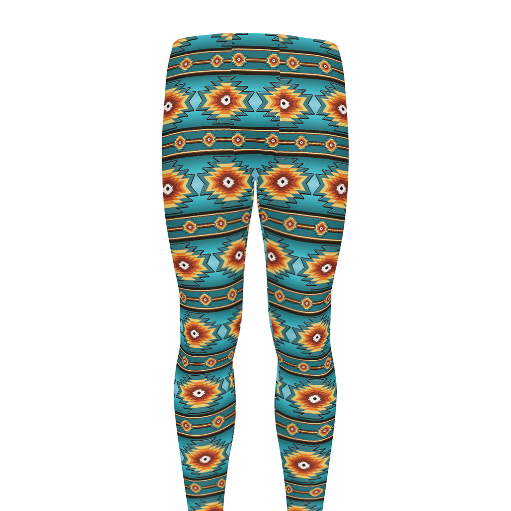 Ethnic Southwestern Navajo Pattern Print Men's leggings