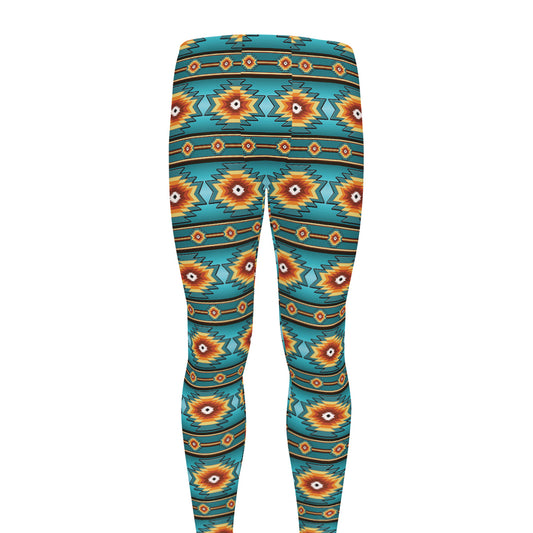 Ethnic Southwestern Navajo Pattern Print Men's leggings