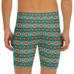Ethnic Southwestern Navajo Pattern Print Men's Long Boxer Briefs