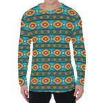Ethnic Southwestern Navajo Pattern Print Men's Long Sleeve T-Shirt