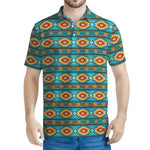 Ethnic Southwestern Navajo Pattern Print Men's Polo Shirt