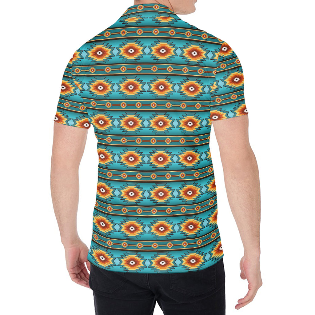 Ethnic Southwestern Navajo Pattern Print Men's Shirt
