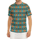 Ethnic Southwestern Navajo Pattern Print Men's Short Sleeve Rash Guard