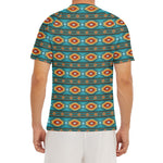 Ethnic Southwestern Navajo Pattern Print Men's Short Sleeve Rash Guard