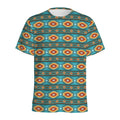 Ethnic Southwestern Navajo Pattern Print Men's Athletic T-Shirt