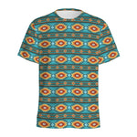 Ethnic Southwestern Navajo Pattern Print Men's Sports T-Shirt