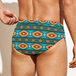 Ethnic Southwestern Navajo Pattern Print Men's Swim Briefs