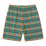 Ethnic Southwestern Navajo Pattern Print Men's Swim Trunks