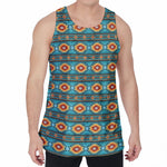 Ethnic Southwestern Navajo Pattern Print Men's Velvet Tank Top